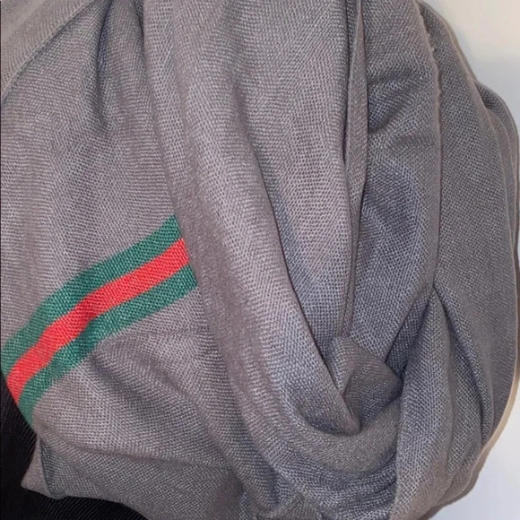 Fashion unisex grey red green oversized blanket scarf - Picture 2 of 16